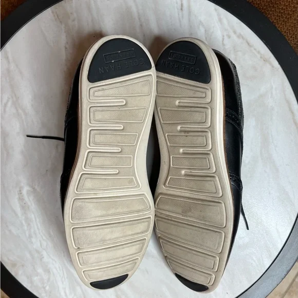 Cole Haan Black Wingtip Grand OS Size 9M - Picture 4 of 7